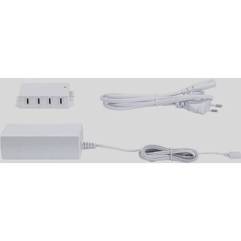 Pauleen Paulmann 99948 Lampada per mobili Clever Connect Driver 12 DC incl. distributore 8X Max. 36 Watt trasformatore Bianco plastica Alimentatore, Chrome Matt (1/5)