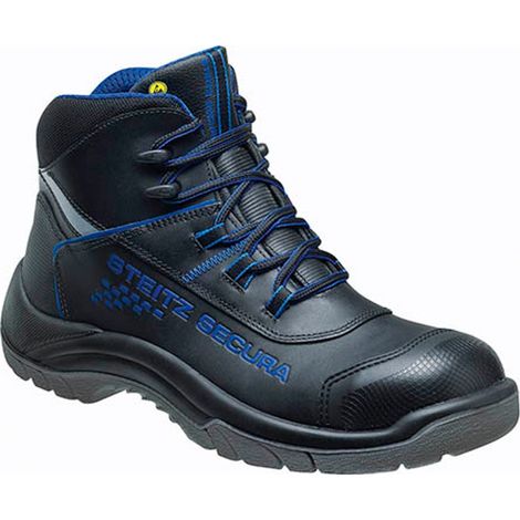 Steitz Secura Steitz ESD Sicherheitshalbstiefel S3 VX 7620 BAU PERBONAN Gr. 41 W XB