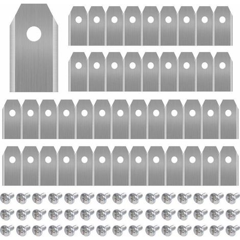 Lames Tondeuse Robot Titane 45 Pièces Rechange Automower Gardena Yardforce 3g 0.75mm Vis (1/4)