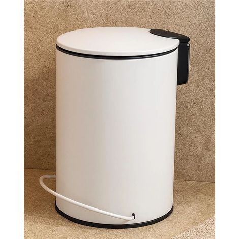 Pattumiera 3 L soft close in acciaio bianco Color (1/2)