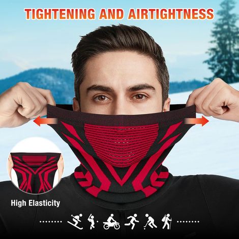 Atmungsaktive Sturmhaube/Nackenwärmer für Sport und Outdoor-Aktivitäten, Motorradschal (1/4)
