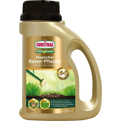 SUBSTRAL® Magisches Rasen-Pflaster 1 kg für bis zu 5 m² (1/2)