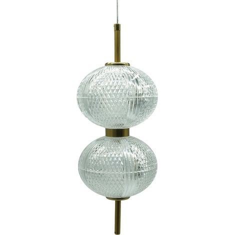 Lampada sospensione Amerilla IdeaLED doppia sfera LED 30W (1/5)