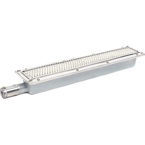 Griglia a gas a infrarossi, struttura resistente, cottura efficiente, colore argento. (1/2)