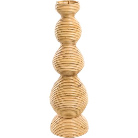 Decorative Vase Natural Rattan Braided 70 cm Home Decor Boho Rustic Style Outdoor & Indoor GERACE