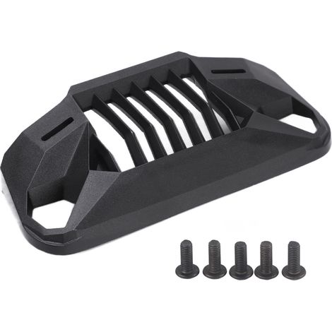 Grille avant en plastique pour Jeep RC, pièces de rechange pour carrosserie 1/10 de voiture tout-terrain. (1/5)