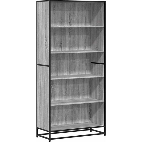Maison Exclusive - Bücherregal Grau Sonoma 80,5x35x170,5 cm Holzw