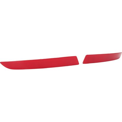 1 paire de réflecteurs de pare-chocs arrière 63147318556, boîtier rouge, forte rétroréflexion, compatibles avec BMW Série 5 F10 LCI (1/5)