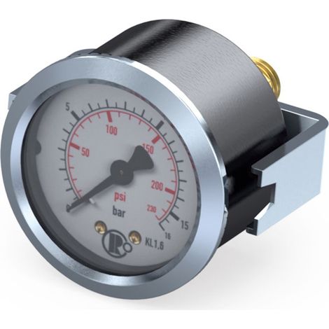 Riegler Standardmano, Dreikantfrontring, G 1/8 hinten, 0 - 2,5 bar, Ø 40 (1/2)