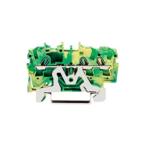 Conector de 4 cables 2,5 mm2 amarillo-verde 2002-1407 topjobs