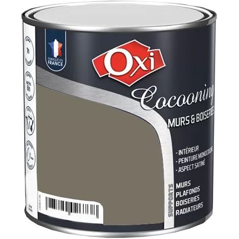 Owatrol-COCOONING MURS & BOISERIES SATIN-Peinture d'intérieur monocouche pour murs & boiseries-Tourbe (ox197) 2.5 litres (1/3)