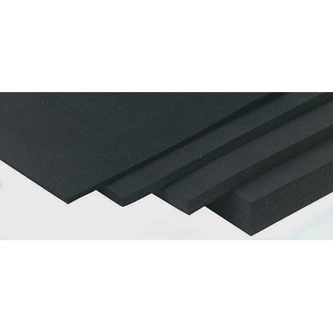 Plaque caoutchouc EPDM noire, 1.2m x 1.2m x 3mm ( Prix pour 1 )