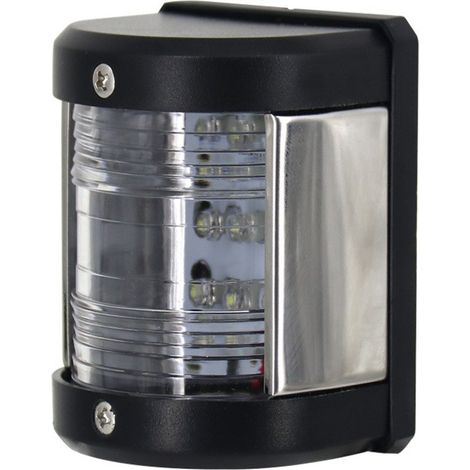 Feux de navigation pour bateaux et yachts - Feux de signalisation bicolores 12 V - Voyants lumineux - Accessoires d'accastillage pour bateaux et yachts - LED transparente (feu de poupe) - Éclairage