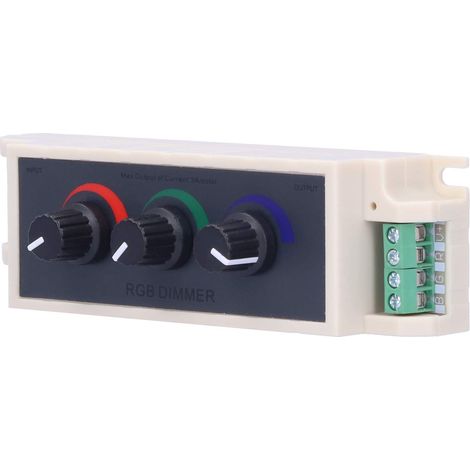 Regolatore dimmer LED – Uscita a 3 canali DC12-24V – PWM RGB – per strisce LED multicolore