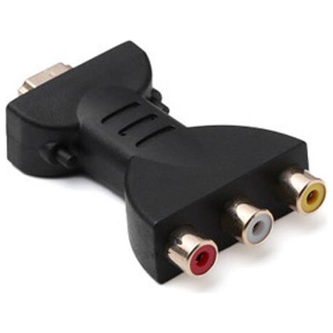 Adaptador HDMI a AV RGB CHOYCLIT DÉWIN Adaptador de sincronización de audio y video 1080P para convertidor de componentes RCA (1/5)