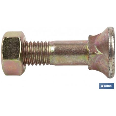 DIN-608/934 C-8.8 M-7/16X80 BICROMATADO + TUERCA - COFAN