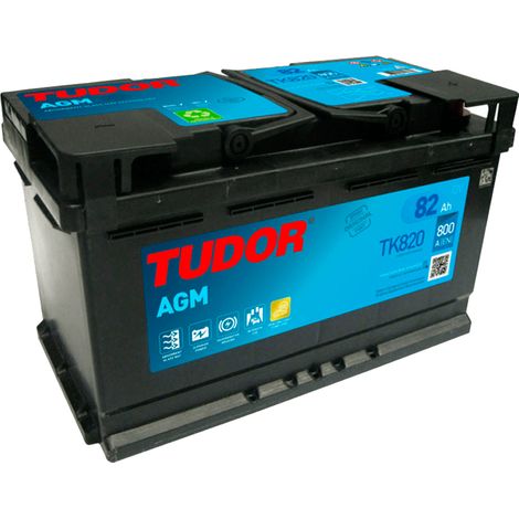 Tudor TK820 Batería de Coche AGM 82Ah 800A EN
