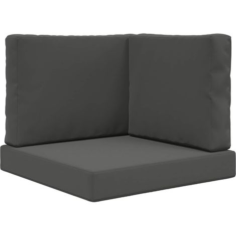 Maison Exclusive - Sofakissen für draußen 3 pcs Anthrazit Polyest