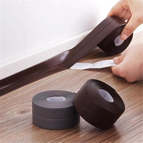 Nastro pieghevole e antimuffa sigillante per bagno cucina, 3.4 metri x 38mm Colore - Marrone (1/5)