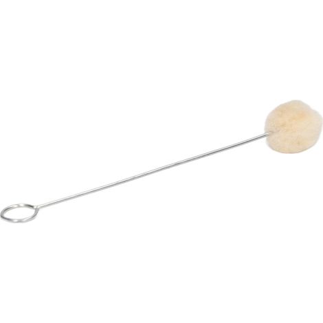 Lot de 20 brosses à boules de laine pour teinture du cuir, outil de polissage avec manche en métal pour projets d'artisanat de (1/5)