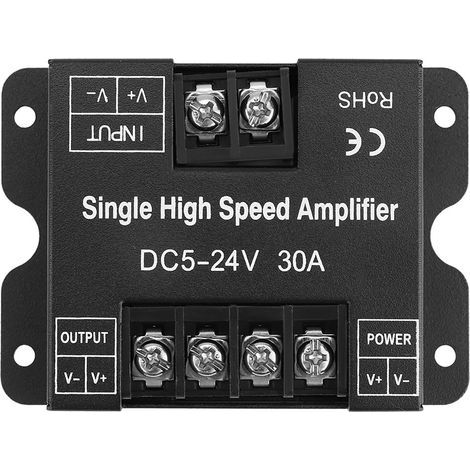 Amplificateur de signal LED couleur unique DC5-24V 30A pour contrleur LED RVB à bande lumineuse (1/5)