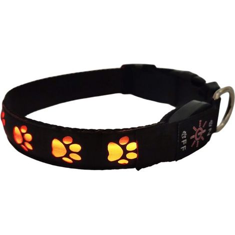 Leuchtendes Halsband LED-Leuchthalsband USB-aufladbares wasserdichtes Halsband Für kleine mittlere und große Haustiere Sicherheitshalsband Größe (1/5)