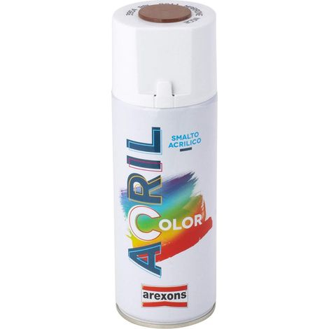 Bomboletta spray smalto acrilico acrilcolor 3954 marrone noce ral 8011 arexons