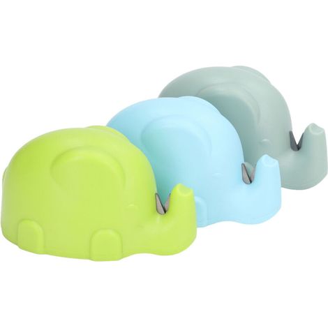 Jeffergarden Aiguiseur,Affteur de couteaux de cuisine en acier au tungstène, 3 pièces, Design d'éléphant de dessin animé mignon, facile à utiliser, accessoires de couteaux de cuisine (1/5)