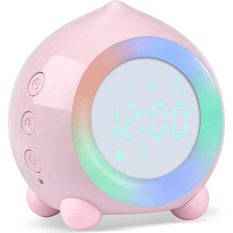 Réveil numérique, réveil de chevet LED à double alarme avec veilleuse, réveil pour enfants, petit réveil pour la maison, la chambre et les voyages, alimentation USB (1/4)