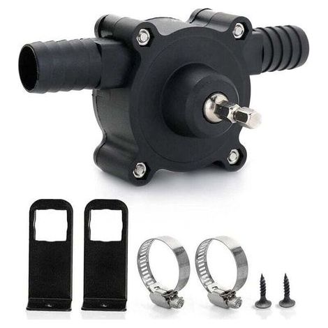 Enowelir Mini Pompa dell'acqua portatile autoadescante per trapano elettrico 6,35 mm Casa Giardino (1/4)