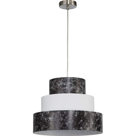 Pendelleuchte Küche Schwarz E27 Ø 38 cm Metall Modern Hängeleuchte