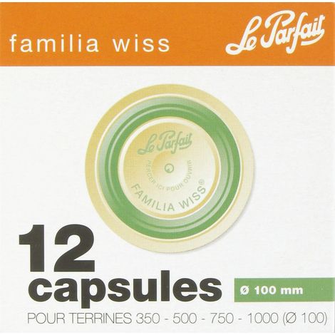 Etui à capsules 12 unités – Inox – D 100 – Accessoire pour vin et bar – Compatible avec bouteilles standard – Le Parfait