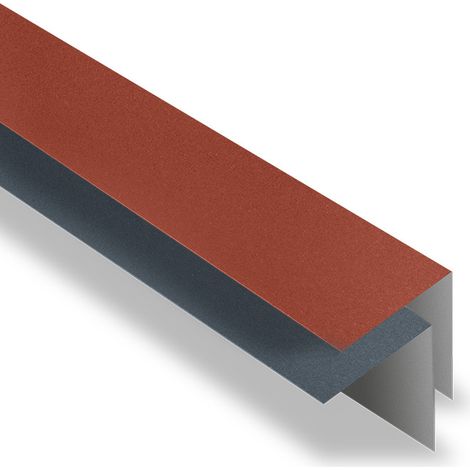 Yousteel – Faîtière simple à rabat pour tôle tuile – Acier 0.50 mm – Longueur 2100 mm – Revêtement mat texturé 35 µm – Compatible Tuile R