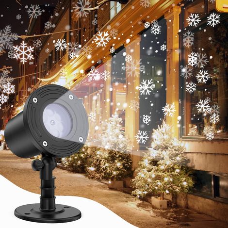Weihnachtsprojektor für den Außenbereich, LED-Projektor mit Schneefalleffekt, IP65 wasserdicht, Festival-Dekoration, für Garten, Zuhause, Hochzeit, Party, Weihnachten, Valentinstag (1/5)
