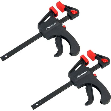 Neilsen 2pc Quick Grip Ratchet Vice Bar Large Clamps 6"/ 150mm Rapid Clamp Set