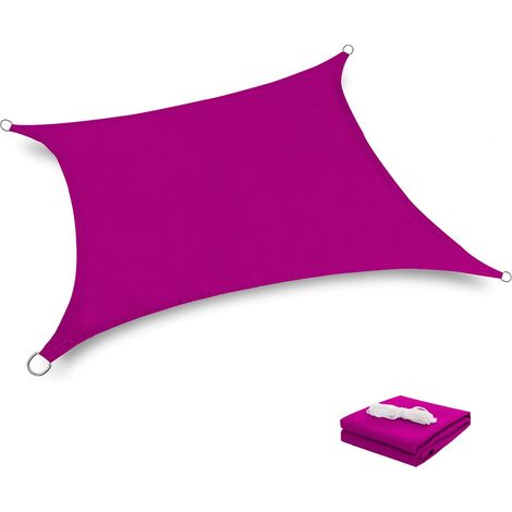 1 Voile d'ombrage, Triangle équilatéral, Tissu tricoté, Perméable, Protection UV, Terrasse, Jardin, Piscine (1/5)