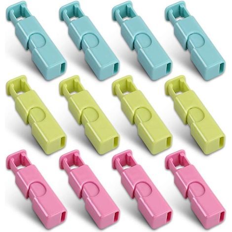 Set di 12 clip per sacchetti del pane e bagel, con impugnatura antiscivolo, facili da premere e bloccare. (1/5)