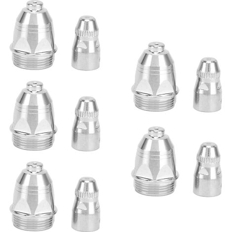 Jeu de consommables torche plasma P80, électrode et buse de coupe 1,3mm, kit de rechange pour coupeur plasma. (1/5)