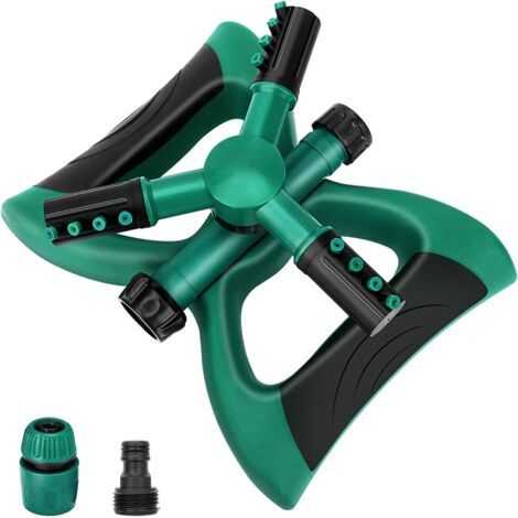 Arroseur de jardin, arroseur d'eau de jardin automatique rotatif é 360 degrés, systéme d'irrigation de pelouse couvrant une grande surface avec un design sans fuite, pulvérisateur durable é 3 (1/5)
