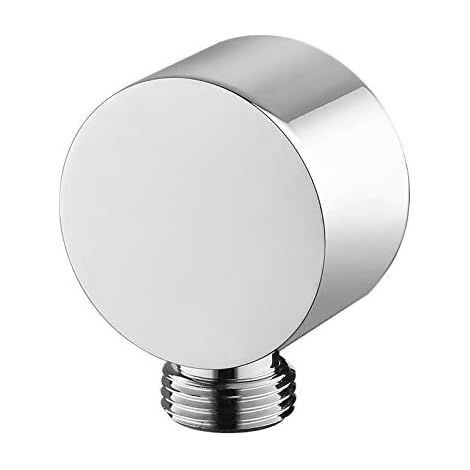 Connecteur, 4,9 x 6,2 cm, en laiton avec une finition chromée, pour l'installation et l'entretien des accessoires de salle de bains.-AquaForge (1/5)