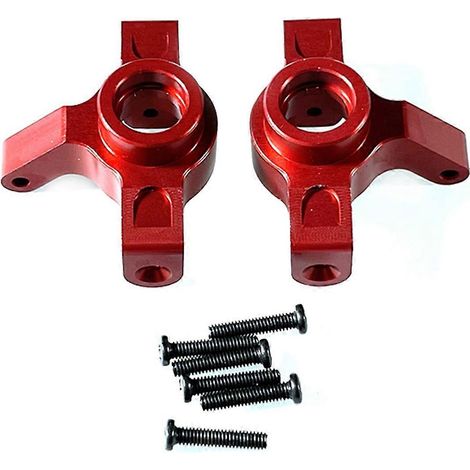 Pour pièces détachées de voiture RC 1/14 (références 14301 et 14302) : coupelle de direction rouge. (1/5)