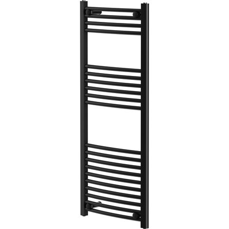 Wholesale Domestic Colore Marco Matt Black 1200mm x 500mm Curved Heated Towel Rail (1/5)
