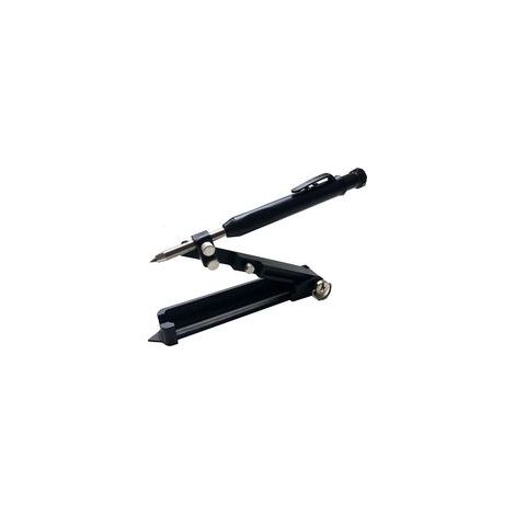 Outil de traçage multifonctionnel, crayon de charpentier avec stylo à trous profonds, pour travail du bois DIY – (1/5)
