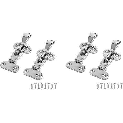 Loquets Anti-Cliquetis pour Trappe de Porte de Bateau de Qualité Marine, Loquets de Serrage, Construction Solide, Verrouillable, (4 Pièces) (1/5)