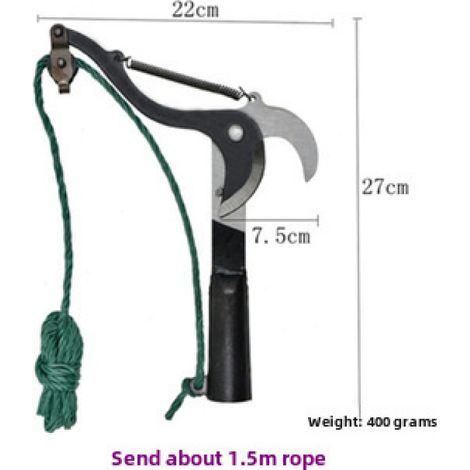 Tijeras podar largo alcance con cuchilla – recolector fruta, poda alta, juego económico jardinería (1/5)