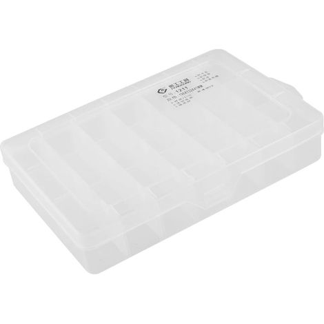 Mini organiseur électronique à 21 composants en plastique blanc transparent