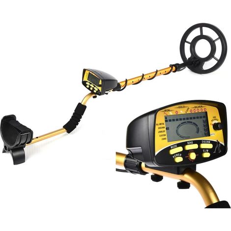 Détecteur de métaux pour adultes Détecteur de métaux souterrain Portable MD910 détecteur d'or chasseur de trésors portable chercheur d'or affichage LCD Étanche professionnelle améliorée de plus grande (1/5)