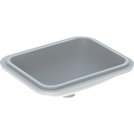 Lavabo sous plan VariForm rectangulaire 450x350mm sans trou de robinetterie sans trop plein blanc KT