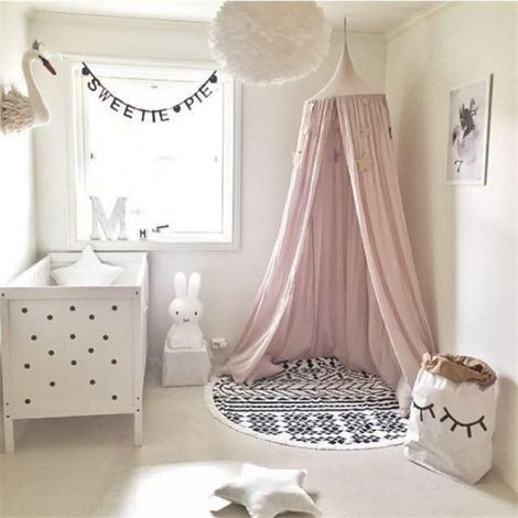 Moustiquaire ciel de lit, De Bébé et Les Adulte Filles Princesse Jouer Tente Enfant Chambre Décoration Hauteur 220cm (1/3)