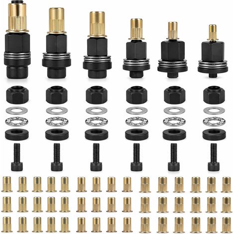 Lot de 6 pinces à écrous à riveter pour M3 M4 M5 M6 M8 M10 Pince à riveter avec 60 écrous pour machine à riveter manuelle (1/5)